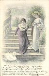 CPA Fantaisie Illustrateur Femmes 