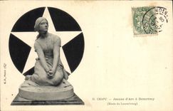 CPA Jeanne d'Arc a Domremy Chapu Musee du Luxembourg Paris 