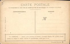 CPA Jeanne d'Arc pour trouver sa mission reconnait Charles VII 