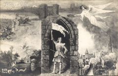 CPA Jeanne d'Arc Ange 