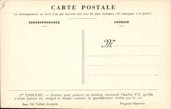 CPA Jeanne d'Arc reconnait Charles VII 