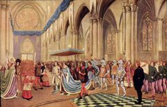 CPA Jeanne d'Arc Apres la ceremonie du sacre de Charles VII dans la cathedrale de Reims 