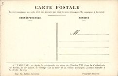 CPA Jeanne d'Arc Apres la ceremonie du sacre de Charles VII dans la cathedrale de Reims 