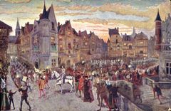 CPA Jeanne d'Arc Entree triomphale de Jeanne a Orleans 