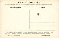 CPA Jeanne d'Arc Apres la victoire messe dite sur le champ de bataille de Patay 