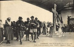 CPA Jeanne d'Arc Compiegne Fetes Grand drame heroique en 5 actes Musettes et vielles 