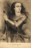 CPA Jeanne d'Arc en guerriere 