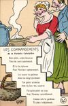 CPA Fantaisie Illustrateur Griff Les commandements de la parfaite cuisiniere 