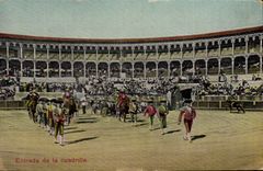 CPA Corrida Course de taureaux Entrada de la cuadrille 