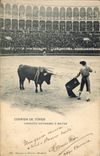 Postal Corrida Corrida de toros Conejito entrando a Matar