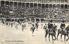 CPA Corrida Course de taureaux El paseo de las cuadrillas 