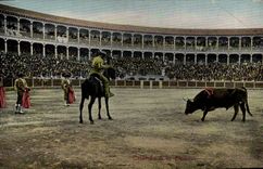 Postal Corrida Corrida de toros Chando tiene la pica