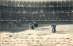 CPA Corrida Course de taureaux Perfilandose para matar 