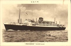 CPA Bateau Paquebot SGTM Provence 