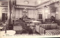 Vintage Postcard Boat Paris Steamer of the Transatlantic General Co Le Havre