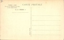 CPA Bateau Paquebot Fabre Line SS Roma