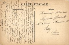 Vintage Postcard Boat Transatlantic liner Rochambeau Le Havre