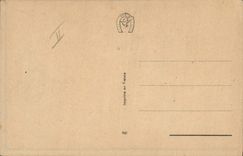 CPA Fantaisie Bonhomme de neige Enfant Fer a cheval 