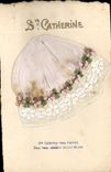 CPA Fantaisie Brodee Bonnet Ste Catherine 