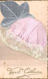 CPA Fantaisie Brodee Bonnet Ste Catherine 