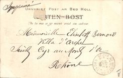 Postal Folclore Muchacha de los alrededores de Auray y Santo Ana