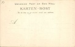 Postal Folclore Muchacha de Daoulas