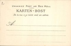 Postal Folclore Muchacha de Pleyben