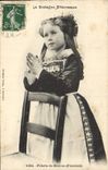 CPA Folklore Fillette de Hanvec 