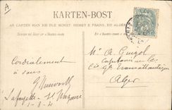 CPA Folklore Fabrication du beurre a Scaer 