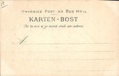 Postal Folclore un último vistazo tiene la cofia Rosporden Estudio de collar