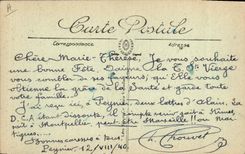 CPA Folklore Priere a ND de Locmaria Jeuen fille en coiffe artisane dite Pen Sardin 