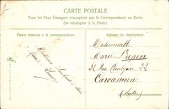 CPA Fantaisie Chaussure Fleurs 