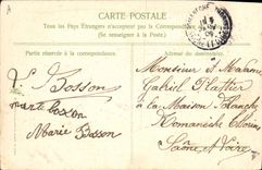 CPA Fantaisie Chaussure Fleurs 