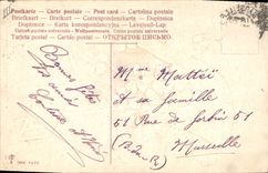 Vintage Postcard Fantasy Slipper Clover Flowers