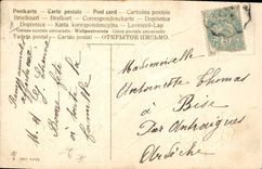 CPA Fantaisie Soulier Fleurs Trefles 