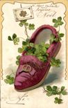 Vintage Postcard Slipper Fantasy Clover
