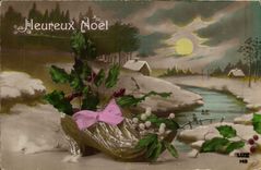 CPA Sabot Fantaisie Noel 