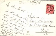 Postal Fantasia Ilustrador Niños Barco pesquero