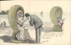 CPA Fantaisie Illustrateur Femme Ange 