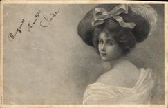 CPA Fantaisie Illustrateur Femme 