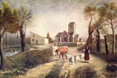 CPA Jeanne d'Arc conduisant son troupeau 