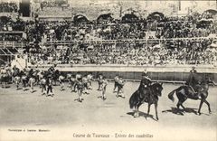 CPA Corrida Course de taureaux Entree des cuadrillas 