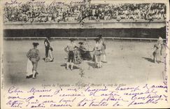 Postal Corrida Corrida de toros Puntillero que dan el golpe de gracia