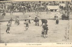 Postal Corrida Corrida de toros Una vara de agujetas