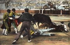 CPA Corrida Course de taureaux 