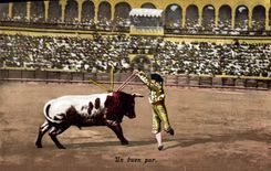 Postal Corrida Corrida de toros un buen por