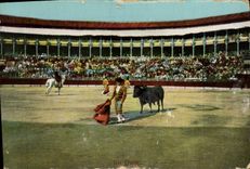 CPA Corrida Course de taureaux Un quite 