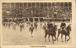 CPA Corrida Course de taureaux El paseo de las cuadrillas 