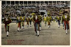 CPA Corrida Course de taureaux Salida de la cuadrilla 