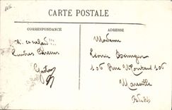 Vintage Postcard Bateau War armours It American New Hampshire in roads of Cherbourg